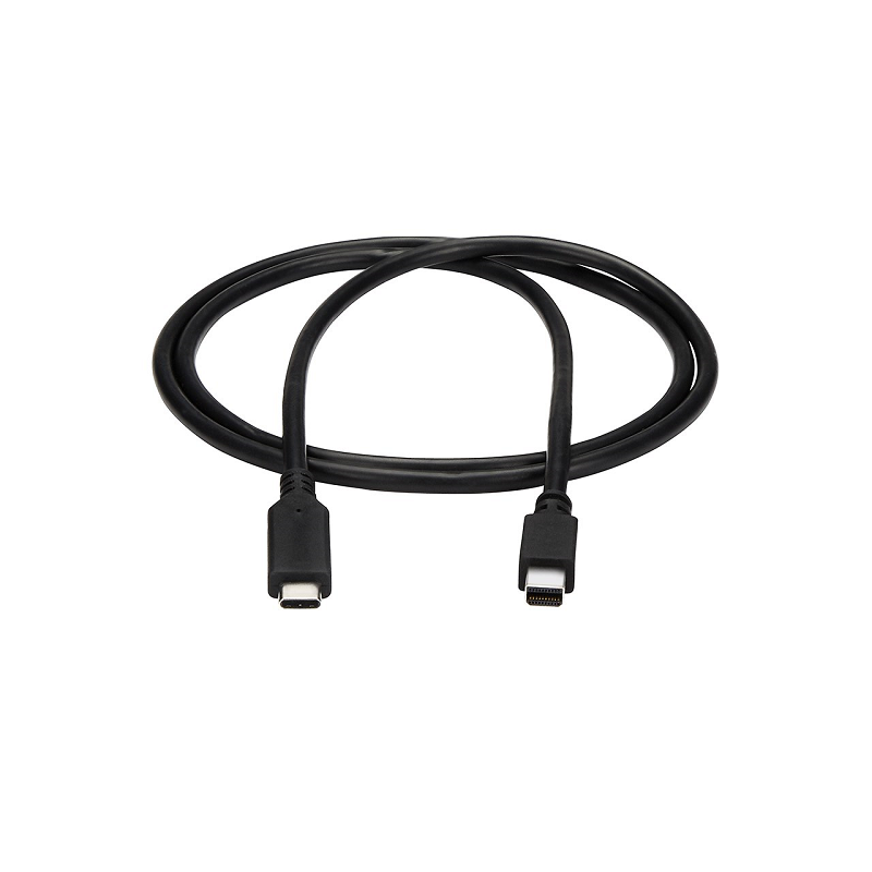 StarTech CDP2MDPMM1MB 1 m (3.3 ft.) USB-C to Mini DisplayPort Cable - 4K 60Hz - Black